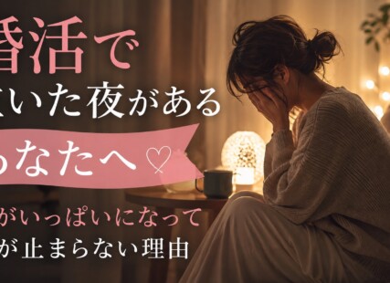 【京都婚活】婚活で泣いた夜があるあなたへ｜胸がいっぱいになって涙が止まらない理由サムネイル