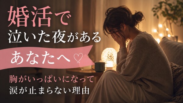 【京都婚活】婚活で泣いた夜があるあなたへ｜胸がいっぱいになって涙が止まらない理由サムネイル